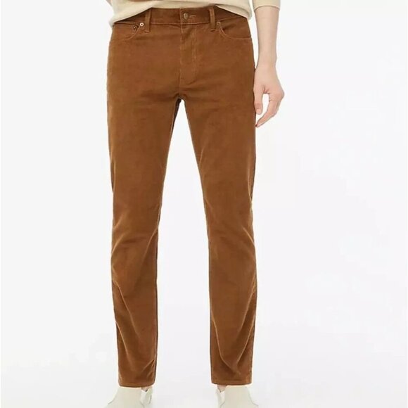 NWOT Lands' End Men's 31x37 Corduroy Pants Rust Brown 99% Cotton * Raw Hem* - Picture 1 of 9